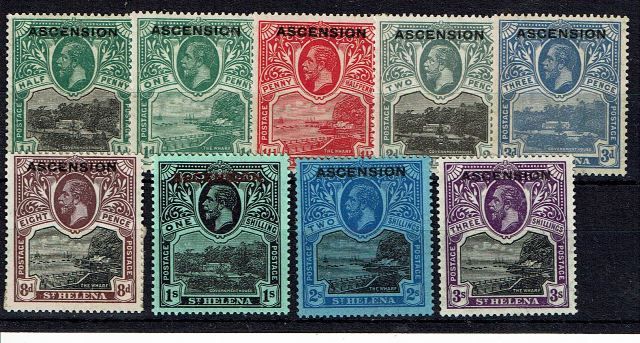Image of Ascension SG 1/9 VLMM British Commonwealth Stamp